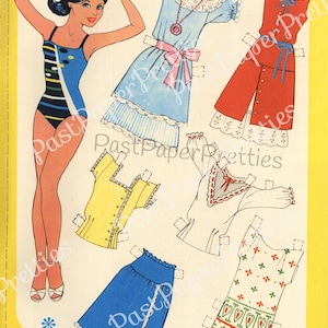 Vintage Printable Paper Dolls Retro Eighties Fashion Girls Collage ...