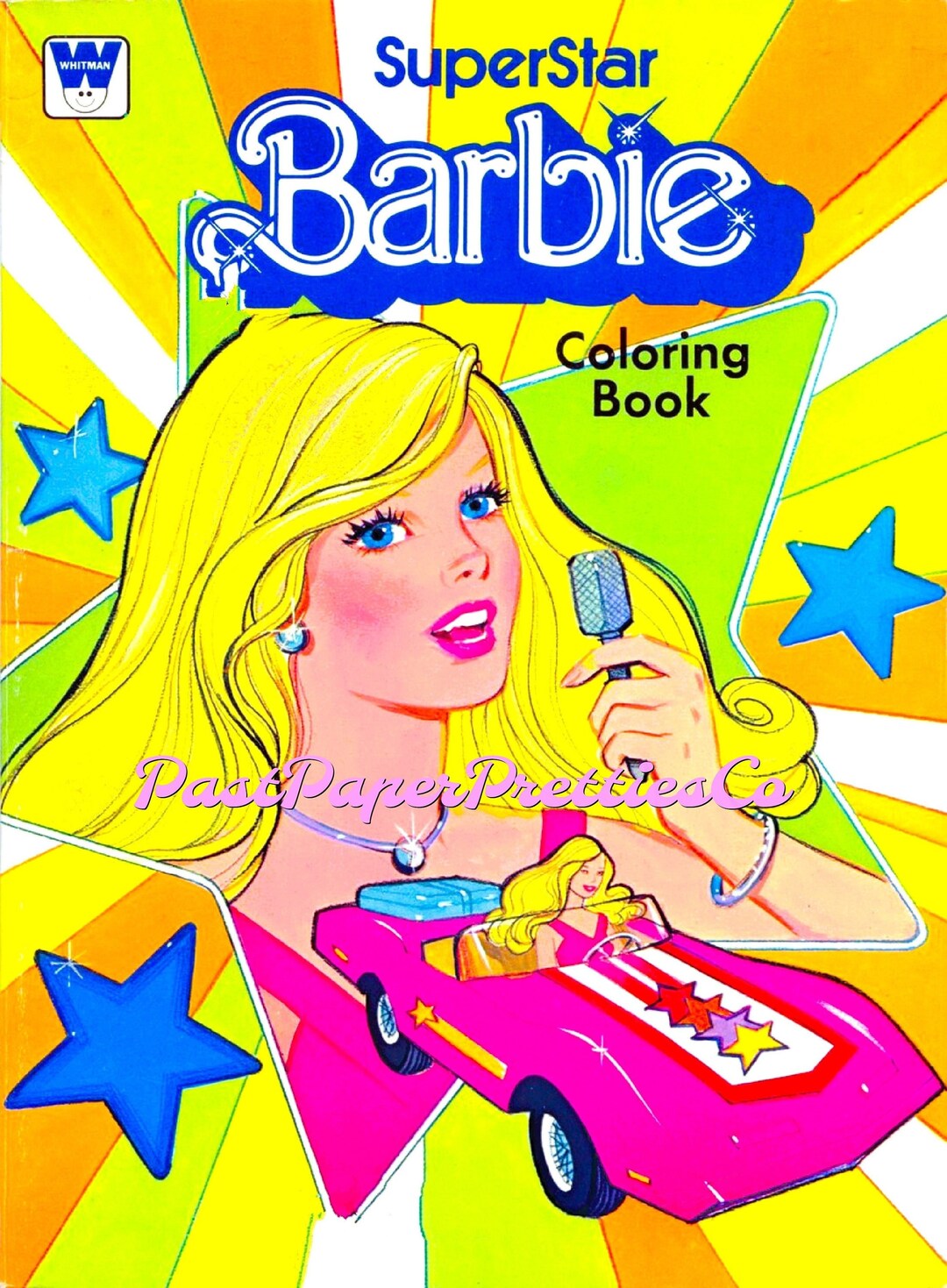 Vintage Superstar Barbie Coloring Book Printable PDF Instant Digital ...