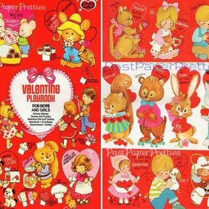 25 Vintage Printable 1950s Valentines Day Cards Cute Kitsch Boys Girls  Children Animals PDF Instant Digital Download Clip Art Jpegs -  Canada