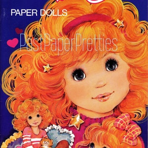 Bonecas de papel vintage Mandy c. 1984 PDF para impressão Download digital instantâneo Retro anos 80 Linda ruiva Boneca de brinquedo ruiva Clip Art