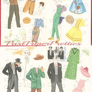 Vintage Paper Dolls Set the Beverly Hillbillies Printable PDF Instant ...