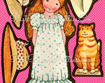 Vintage Paper Dolls Holly Hobbie Sew Ons C. 1975 Printable