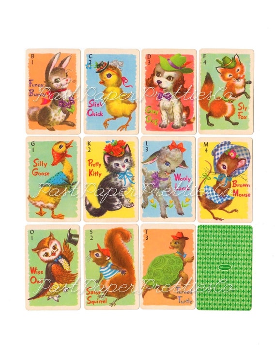 Animal Rummy Playing Cards Animal Rummy Playing Cards