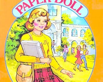Vintage Butterscotch Paper Dolls 1983 Printable PDF Instant Digital Download Retro 80s Highschool School Teen Girl Clipart