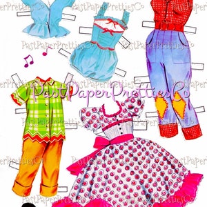 Vintage Paper Dolls Hair-do Dolls Printable PDF Instant Digital ...
