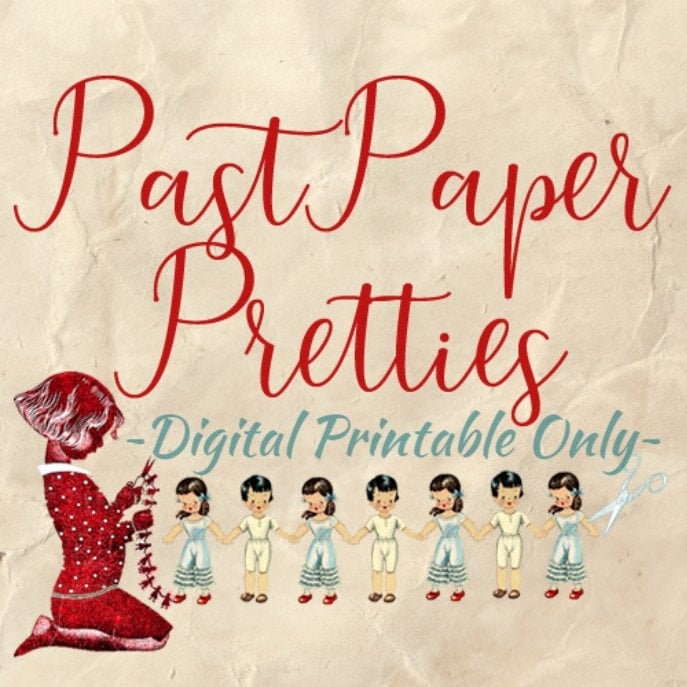 Vintage Paper Dolls Ten of Us 1944 PDF Printable Instant
