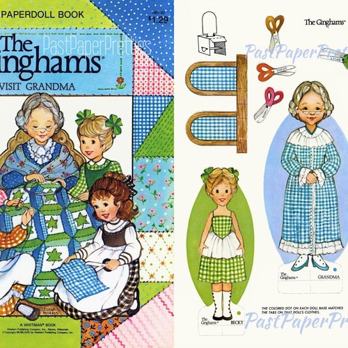 OFFER 19 the Ginghams Vintage Books Paper Dolls Printable - Etsy