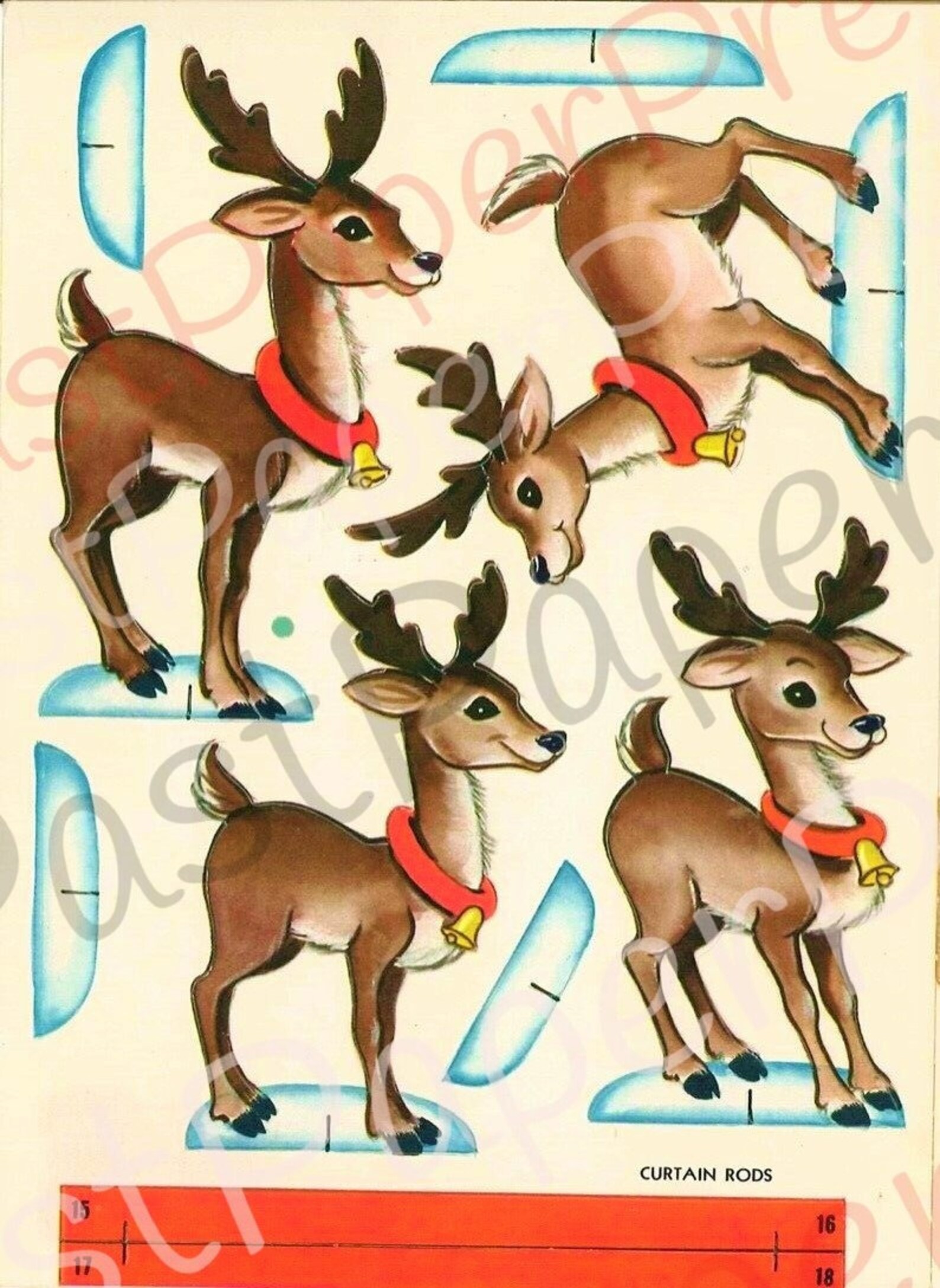 Vintage Printable Paper Dolls Santas Christmas Paper Etsy