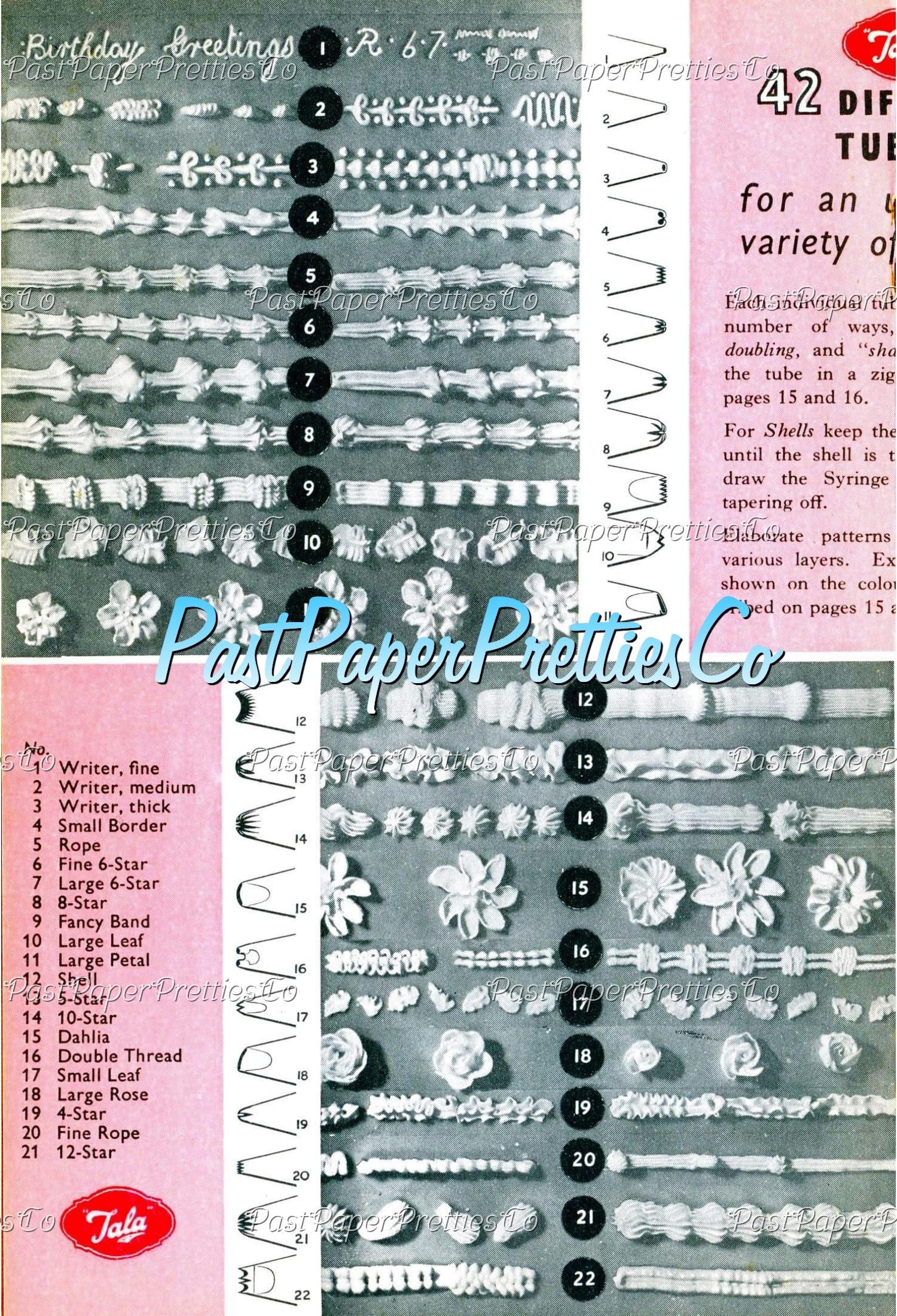 Vintage How to Decorate A Cake Printable Book MCM Icing Techniques PDF Instant Digital Download ...