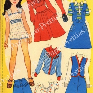 Vintage Printable Paper Dolls Retro Eighties Fashion Girls - Etsy