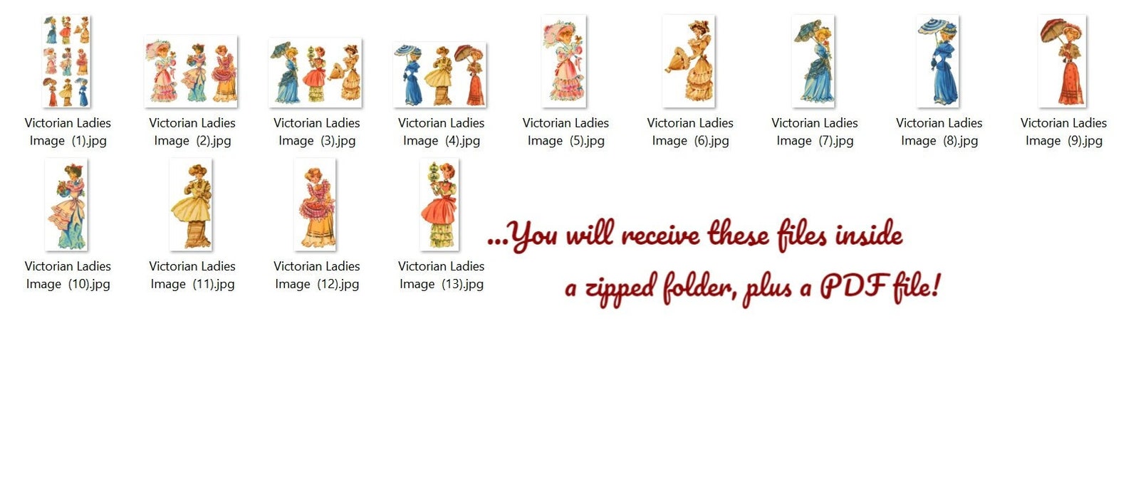 Vintage Pretty Victorian Ladies Printable Collage Sheet Images PDF ...