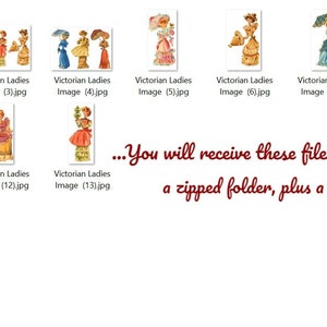 Vintage Pretty Victorian Ladies Printable Collage Sheet Images PDF ...