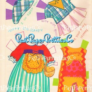 Vintage Drowsy Doll Paper Dolls 1973 Printable PDF Instant Digital ...