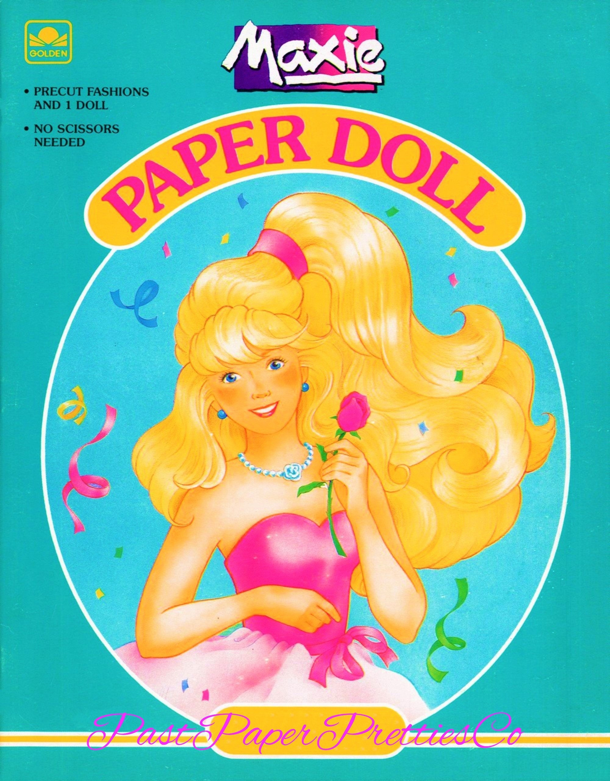 Vintage Paper Dolls Maxie 1989 Printable PDF Instant Digital