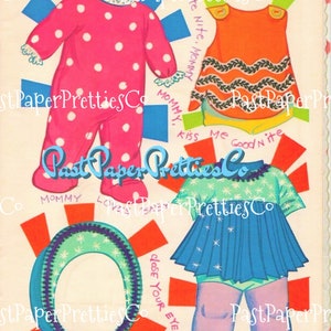 Vintage Drowsy Doll Paper Dolls 1973 Printable PDF Instant Digital ...