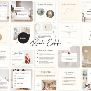 Real Estate Templates - Real Estate Instagram Posts - Real Estate Marketing - Realtor Canva Branding Templates - Realtor Social Media Story