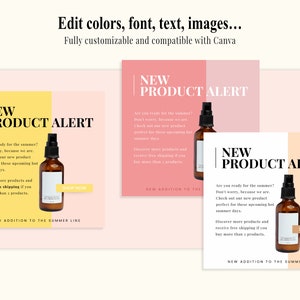 Skincare Instagram Post Templates: Esthetician Canva Designs (65 Editable Posts) image 7