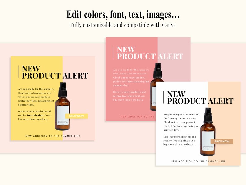 Skincare Instagram Post Templates: Esthetician Canva Designs (65 Editable Posts) image 7