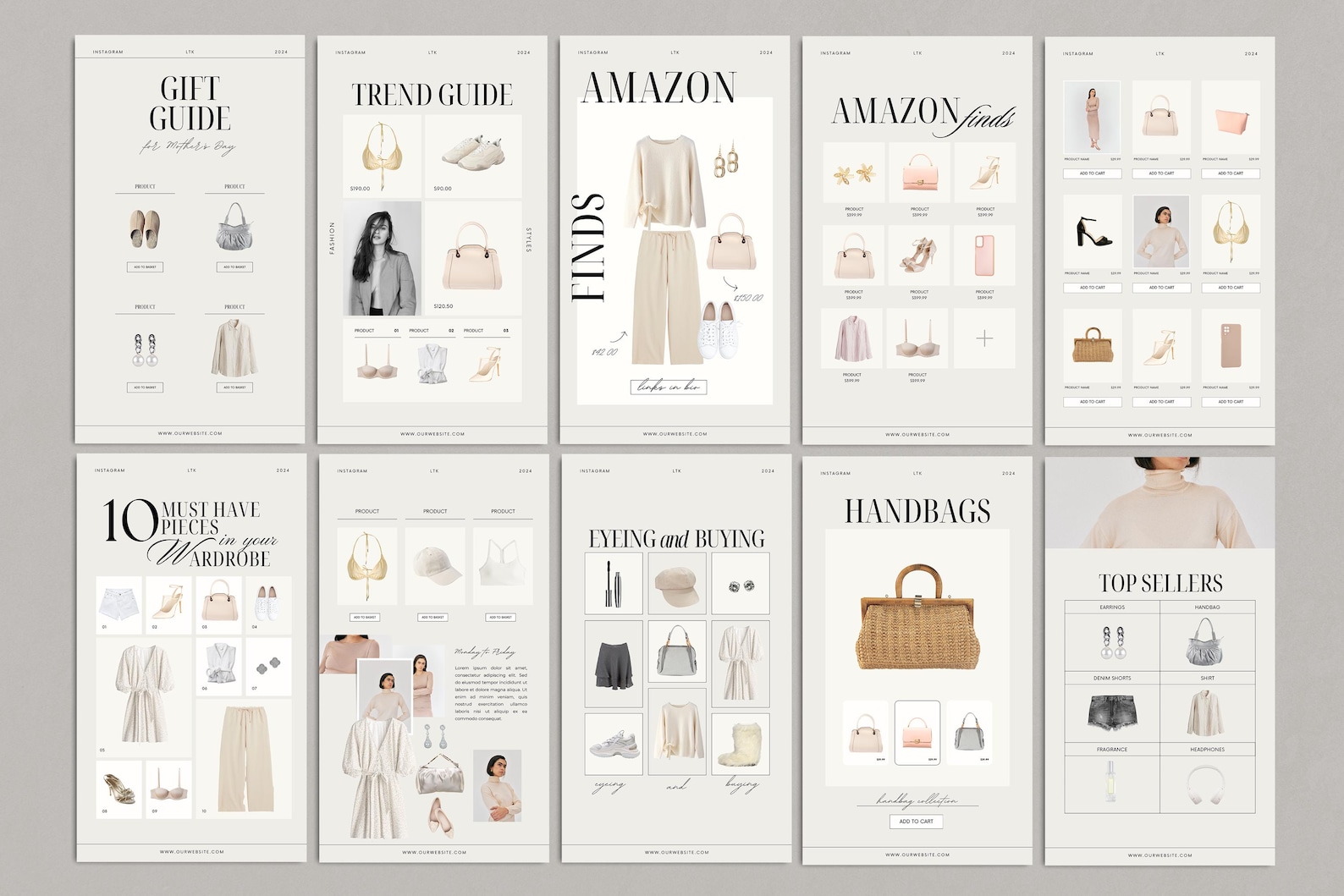 40 Editable LTK Canva Templates for Instagram Story, LTK Product ...