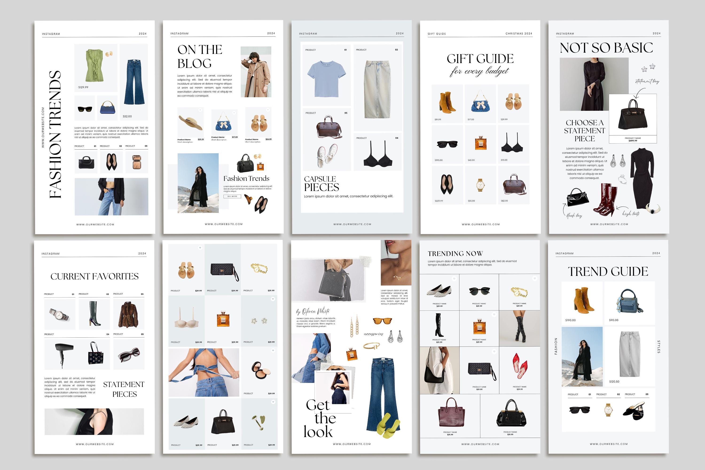 40 LTK Instagram Story Templates, Editable LTK Canva Templates for ...