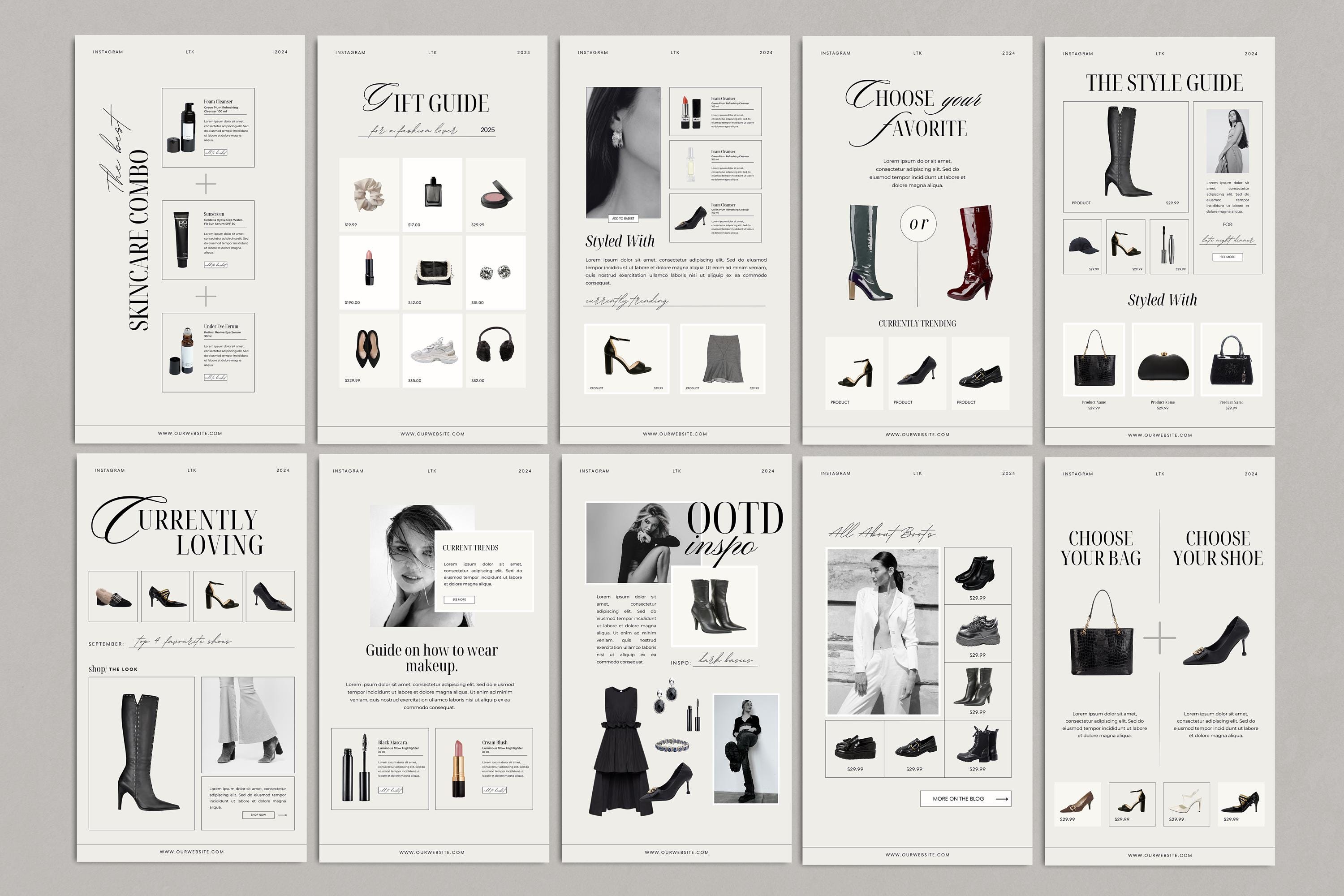 40 Editable LTK Canva Templates for Instagram Story, LTK Product ...
