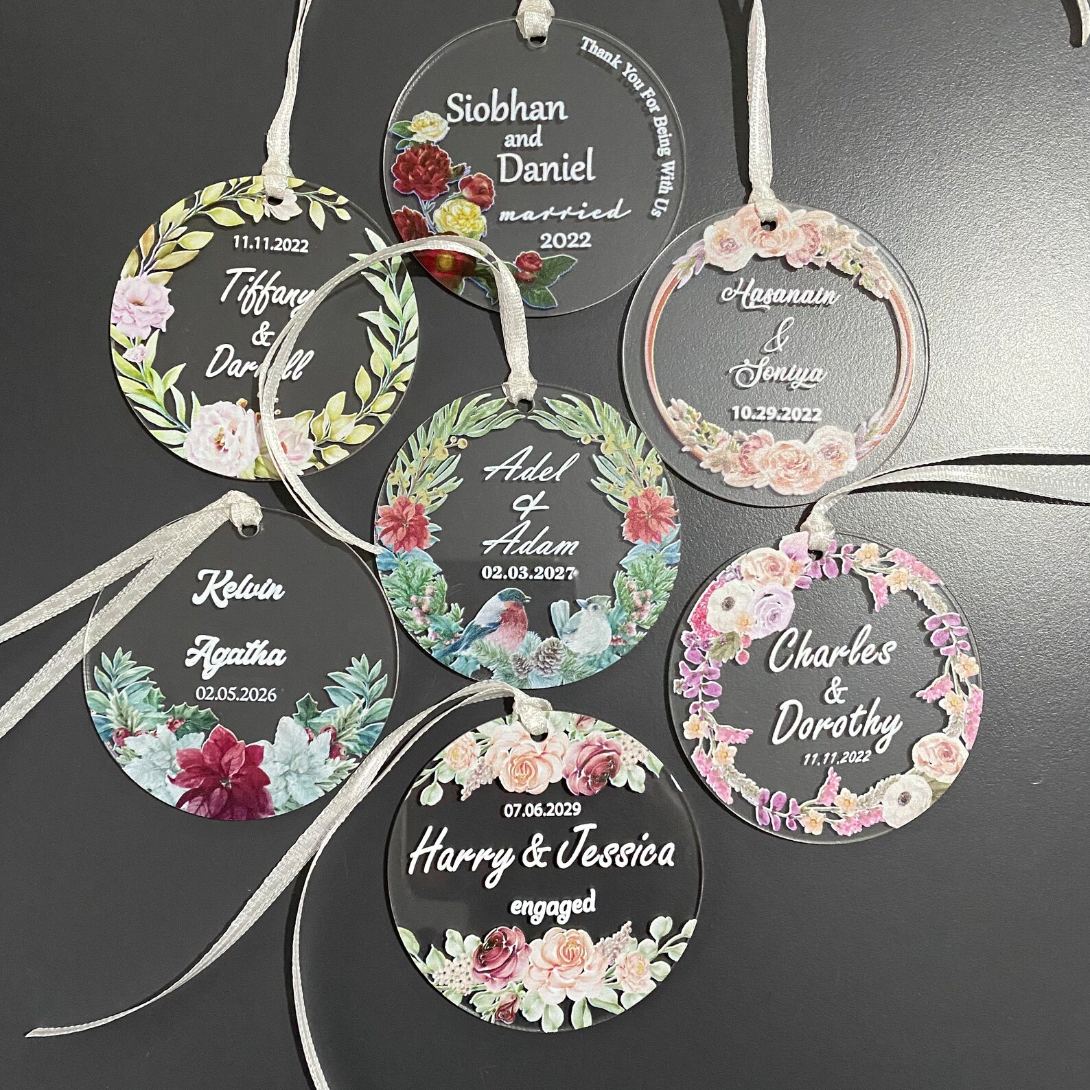 Personalized Wedding Favor, Wedding Decoration Ornaments, Bridal Shower