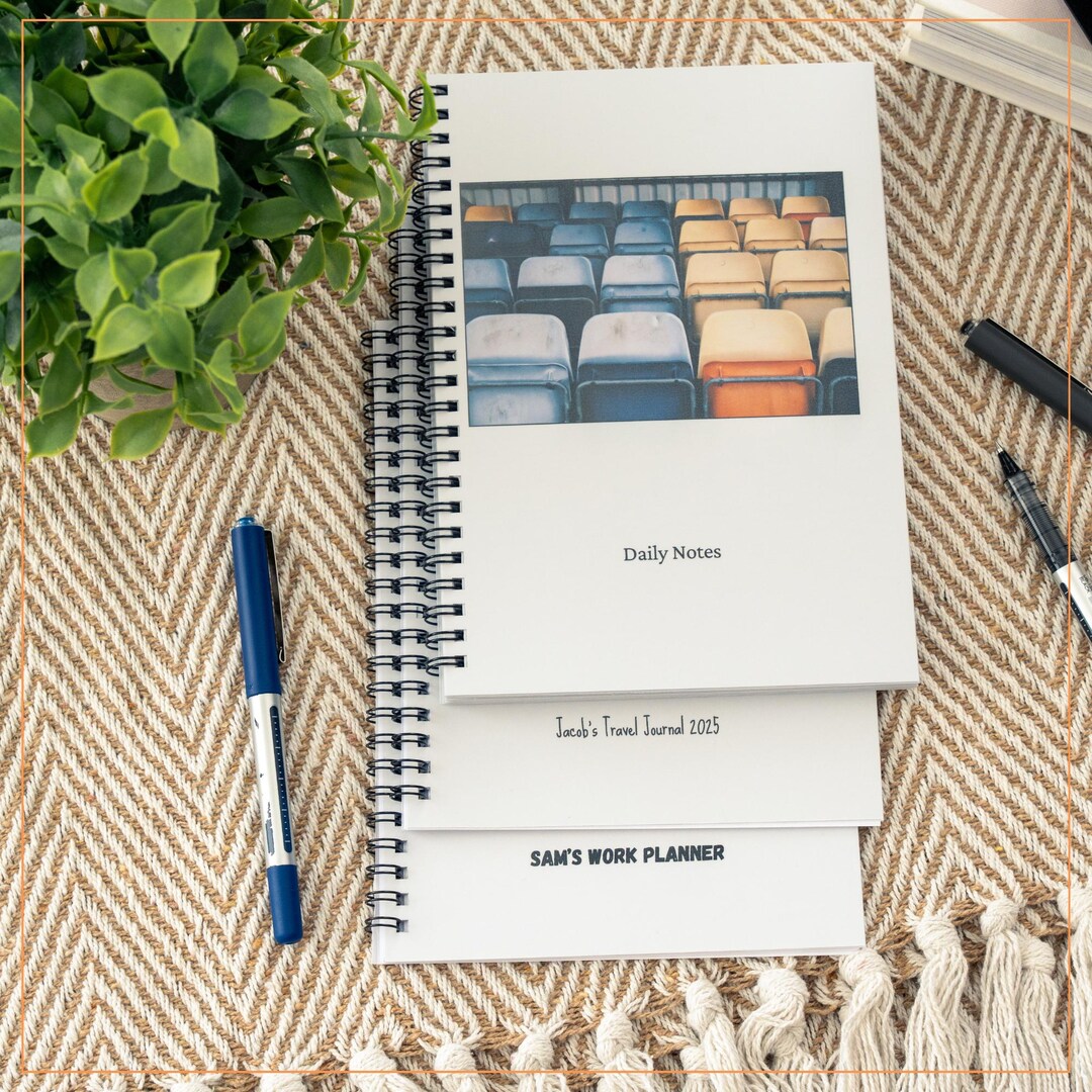 Football Stadium A5 Custom Notebook | Multiple Inner Page Options ...