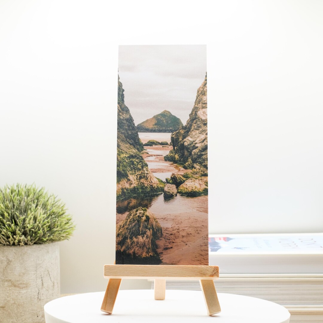 Holywell Bay Cornwall Bookmark | Cornish Travel Beach Landscape ...
