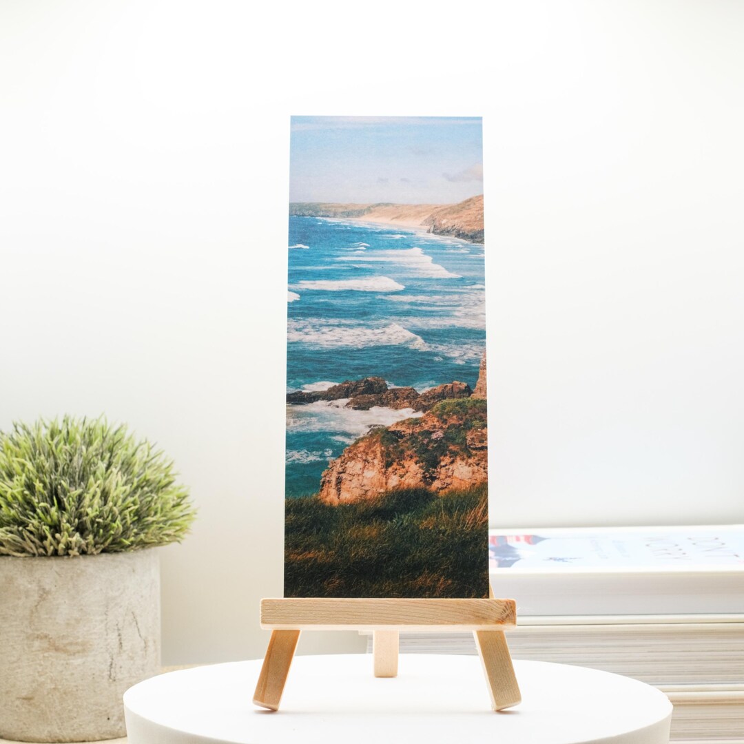 Rough Tides Bookmark | Cornwall UK Beach Landscape Bookmark | Scenic ...