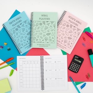 The Ultimate Meal Planner | Personalised Weekly Food Organiser & Shopping List | 52 Week Meal Prep Journal | Diet Plan Tracking A5 Notebook