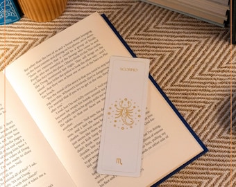 Scorpio Star Sign Bookmark | Gift for Astrology Enthusiasts | Book Lovers Gift | Stocking Filler | Horoscope Bookmark | Zodiac Constellation