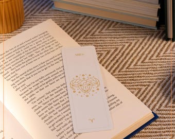 Aries Star Sign Bookmark | Gift for Astrology Enthusiasts | Book Lovers Gift | Stocking Filler | Horoscope Bookmark | Zodiac Constellation
