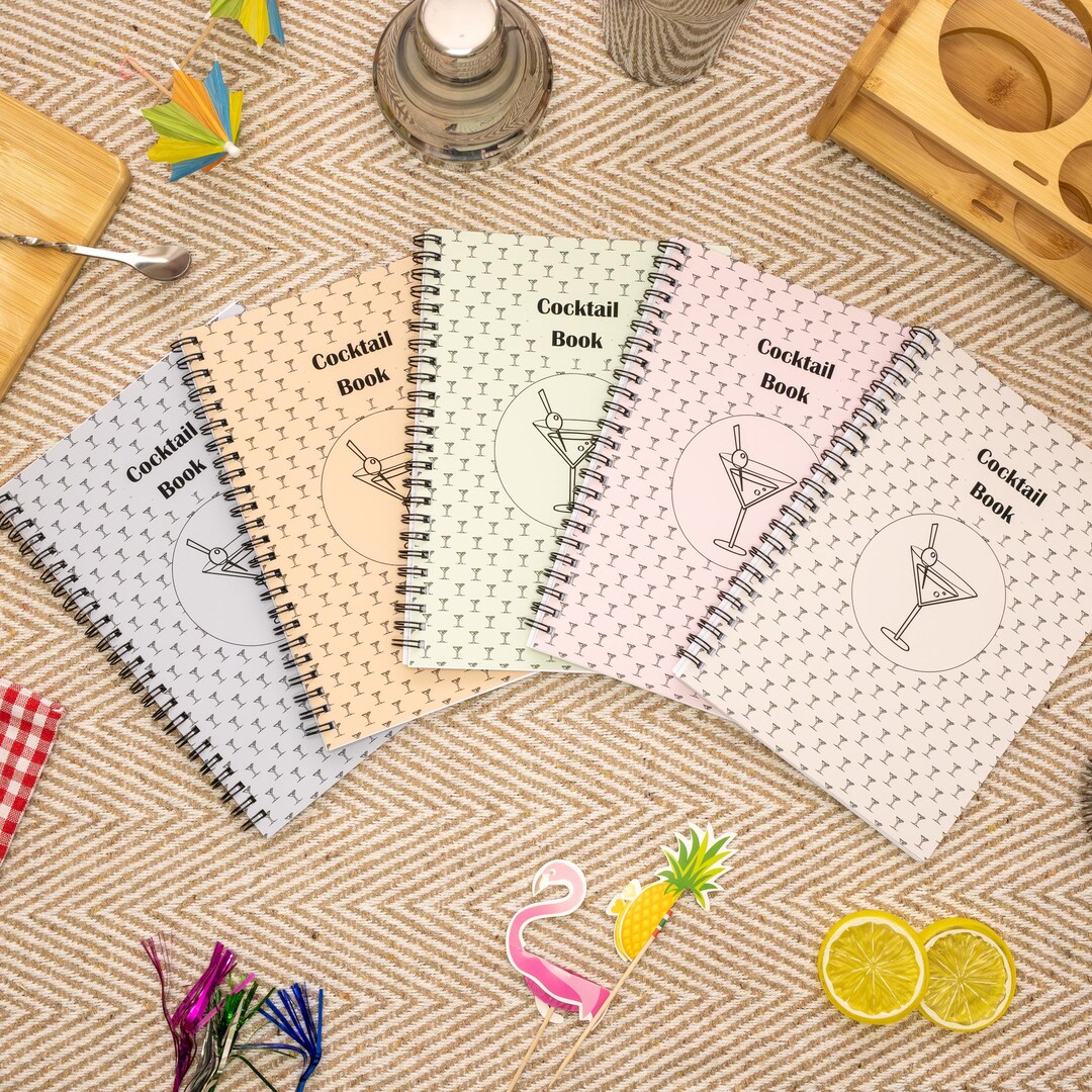 Personalised Cocktail Recipe Book | Custom Drinks Journal | Blank ...