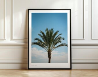 Javea, Hiszpania, Palma, Fotografia podróżnicza ze Śródziemnomorza, Minimalistyczna sztuka ścienna z motywem wybrzeża, Dekoracja na wakacje w Hiszpanii, A4/A5