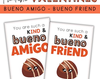 Bueno Valentine Cards for Kids: Printable Class Valentines (PDF)
