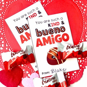 Cartão Bueno Valentine, Bueno Valentines para crianças, Bueno Valentines para a classe, Class Valentine