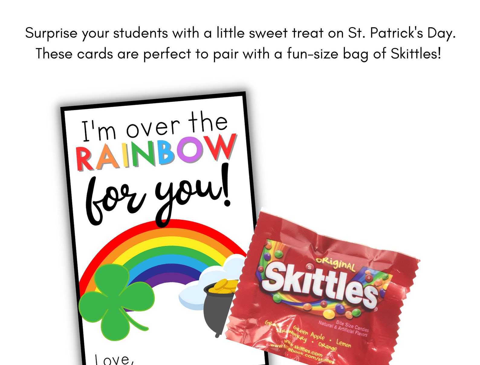 Printable St. Patrick's Day Cards for Students From Teacher, Teacher St ...