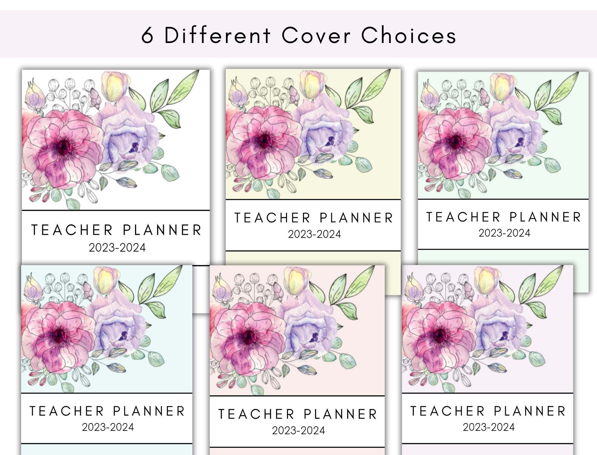 Teacher Planner 202324 Teacher Binder Printable Lesson Etsy