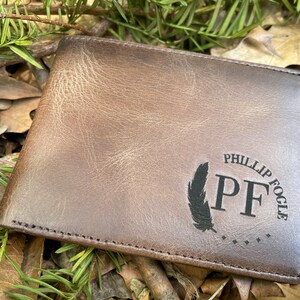 Regalo del Día del Padre para Papá - Billetera Grabada - Billetera de Cuero - Billetera Personalizada - Billetera Personalizada - Regalo para su Novio - Regalo para Hombres