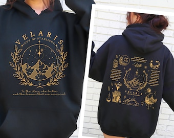 Velaris Hoodie, The Night Court, A court of Thorns and Roses, City of Starlight, SJM Merch, ACOTAR Hoodie, BookLover Gift