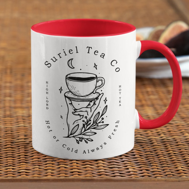 Suriel Tea Co Banned Books Mugs, Unisex Bibliophile Bookish Booktok SJM Acotar Mug, Reading Crew Librarian Cup Book Lover Gift for Coffee image 8