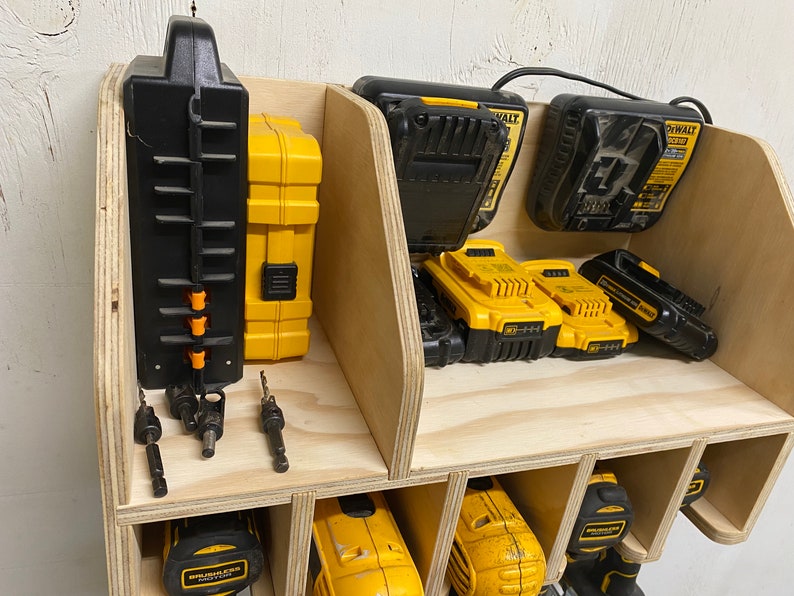 5 Slot Cordless Drill Organizer Etsy
