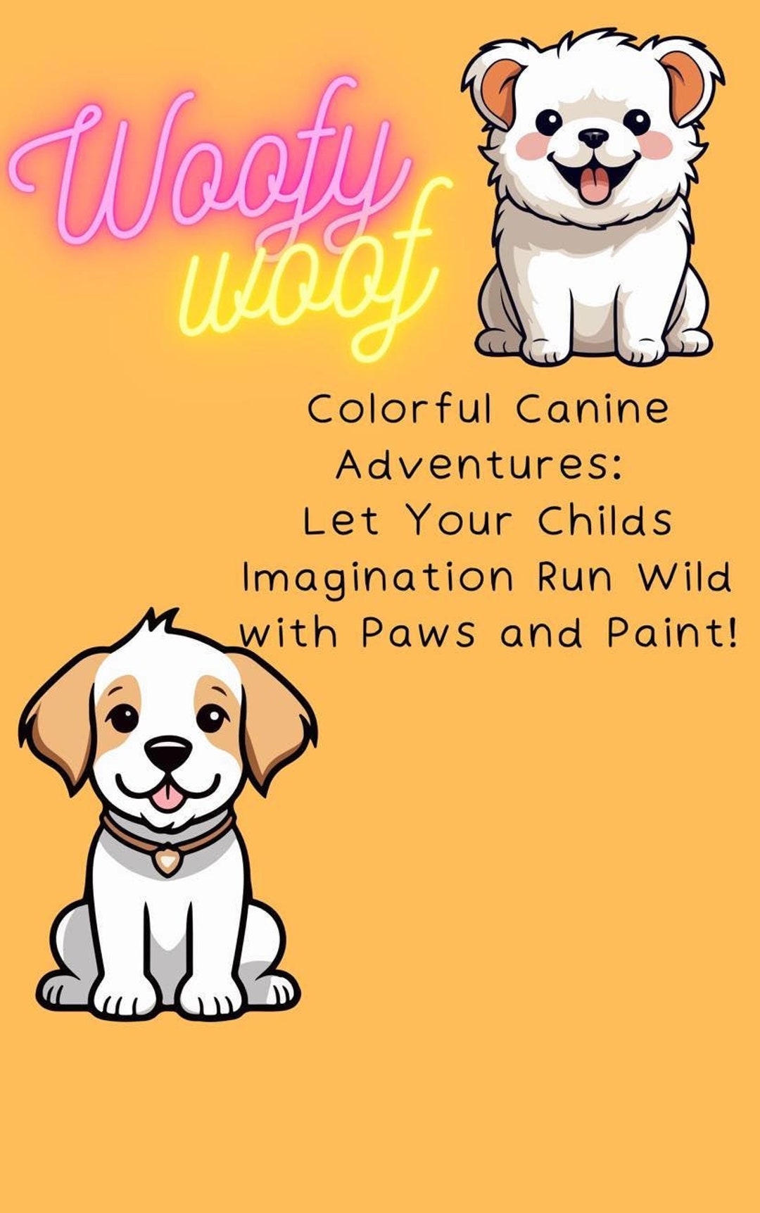 10 Adorable &amp; Cute Dogs Printable Coloring Book for Kids - Etsy