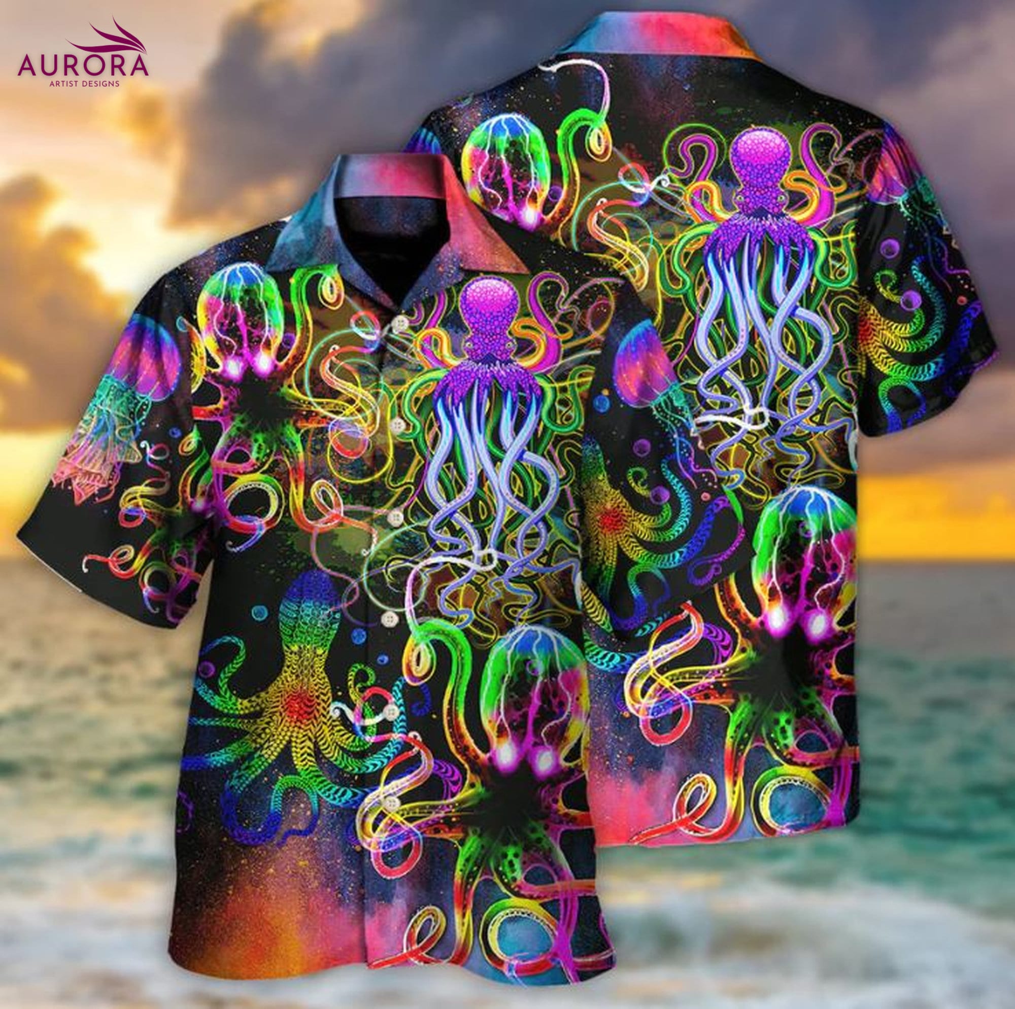 Sea Life Hawaiian Cotton Shirt