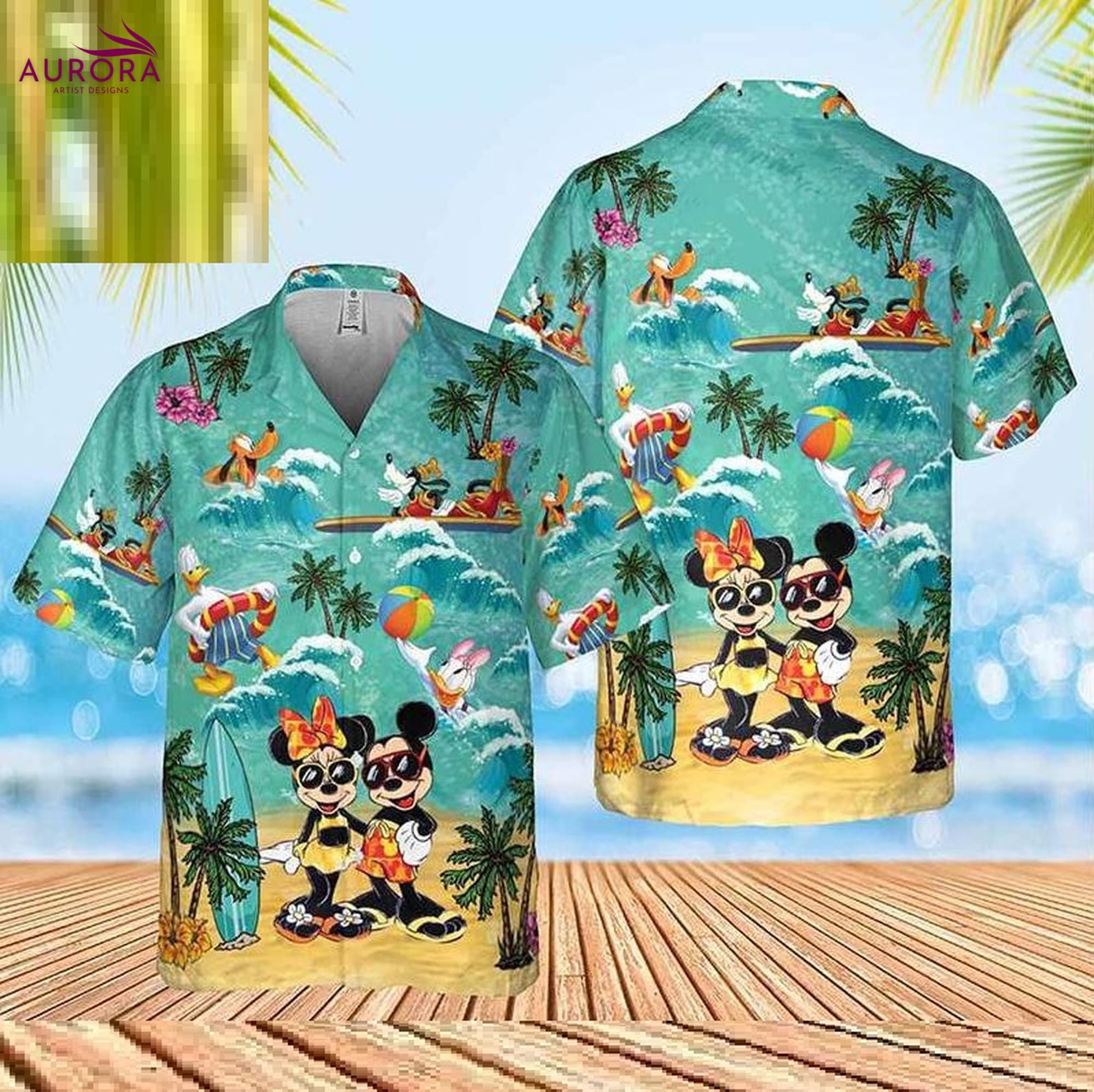 Disney Hawaiian Shirt, Mickey and Friends Hawaiian Shirt, Disney Travel ...