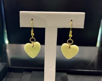 Off - white heart earrings