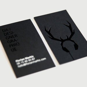 Design business card front + back for lazy