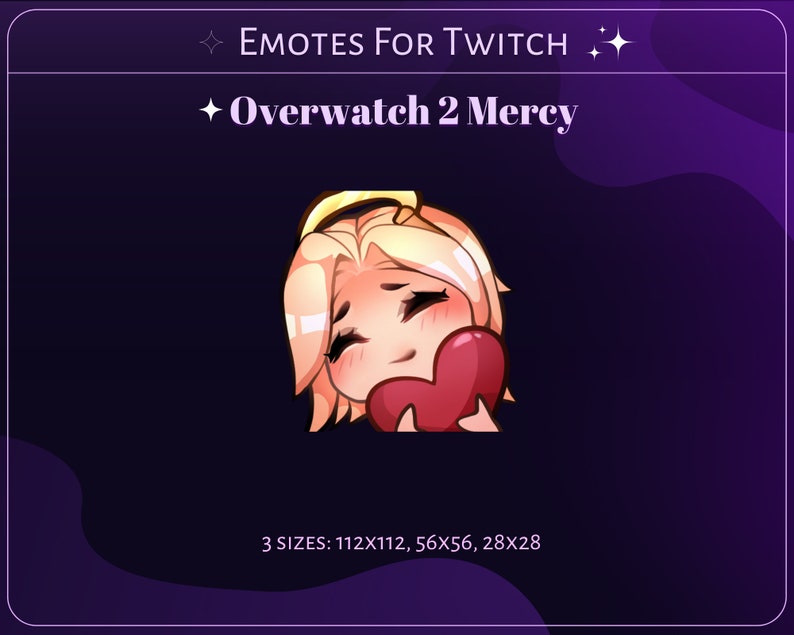 Cute Overwatch 2 Mercy Emote for Twitch Discord Youtube - Etsy