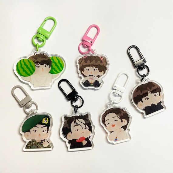 BTS Jin Suga Jungkook Keychain - Etsy
