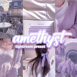 amethyst purple mobile lightroom preset, lilac preset, pastel purple lightroom preset, mobile lightroom preset, instagram preset